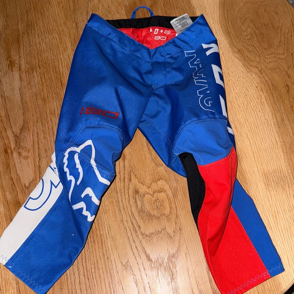 Kids Blue and Red Racing Pants